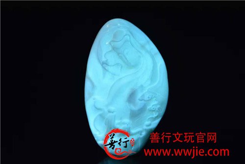 顶级瓷白颇有意蕴的观音牌牌