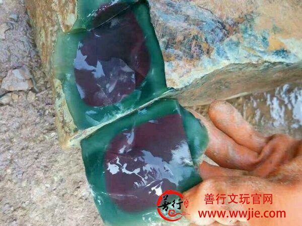 奇石—紫绿玛瑙，奇石中难得一见的极品美石！
